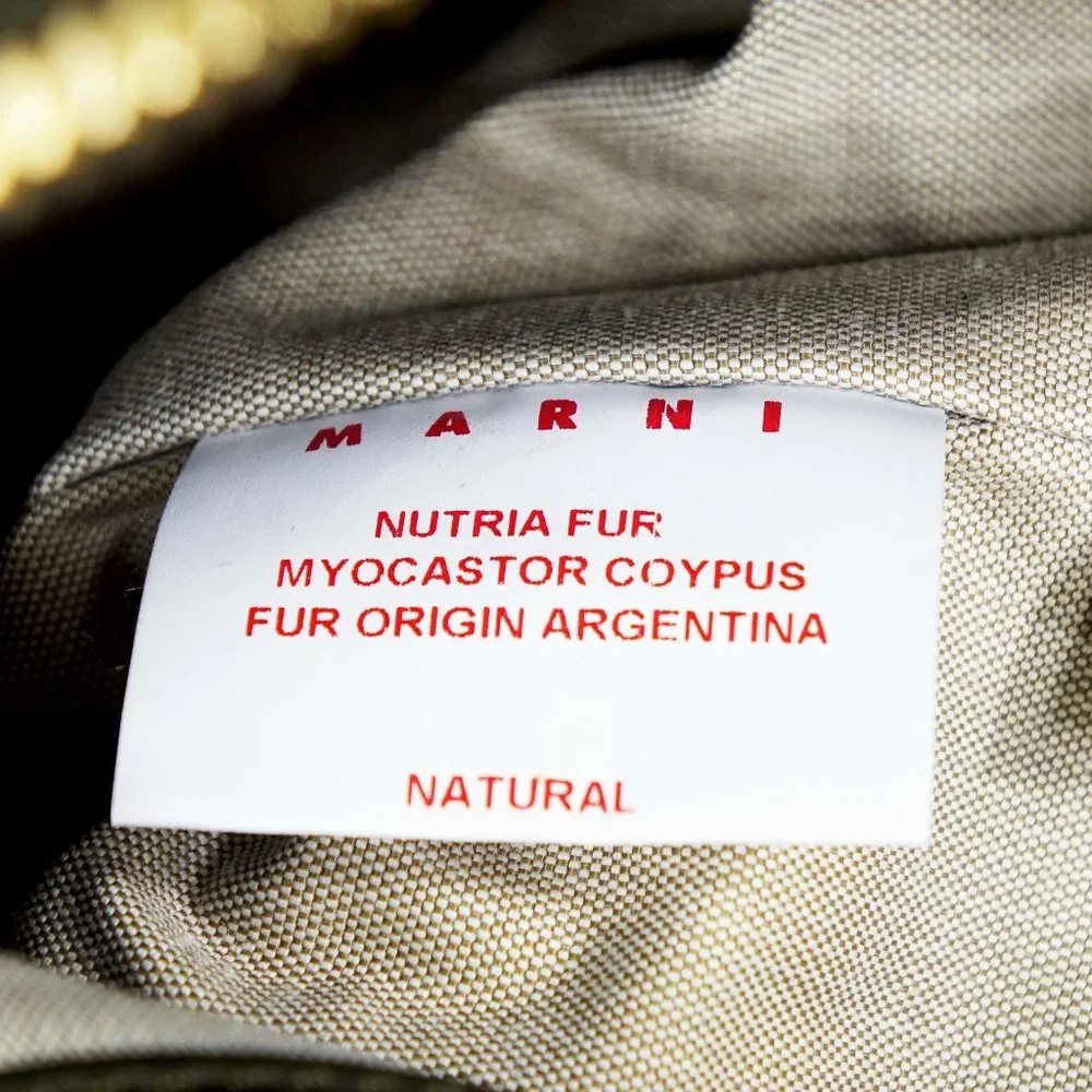 Marni Three-in-One Convertible Fur Backpack